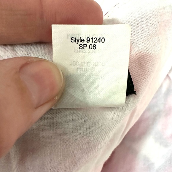 J. Crew Halter Pink Abstract Pattern Textured Cotton Dress Size 12 - Picture 10 of 12